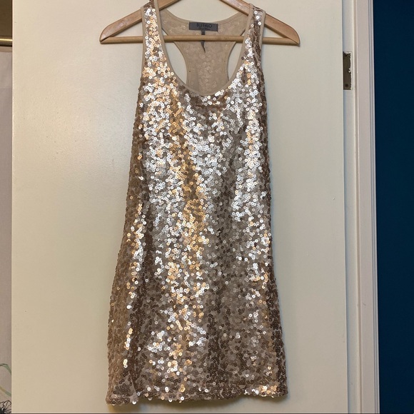 Buffalo David Bitton Dresses & Skirts - Champagne Sequin Dress